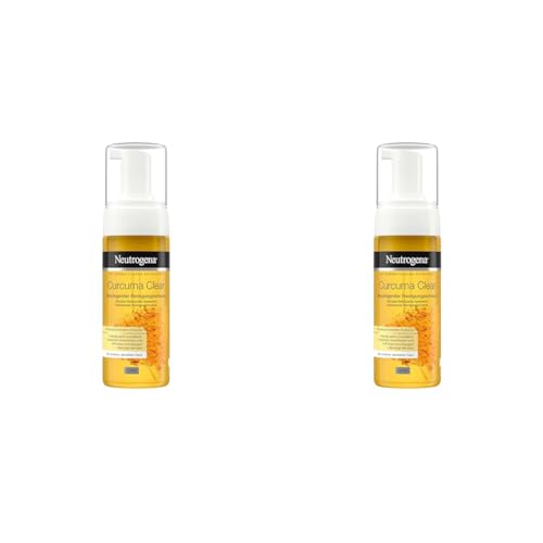 Neutrogena Curcuma Clear Gesichtsreinigung, Beruhigender Reinigungsschaum, Make-up Entferner, 150ml (Packung mit 2) von Neutrogena