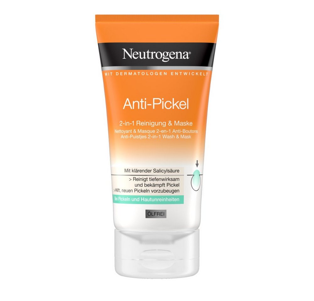 Neutrogena Gesichtsreinigungsgel Anti-Pickel 2-in-1 Reinigung & Maske - 150ml von Neutrogena