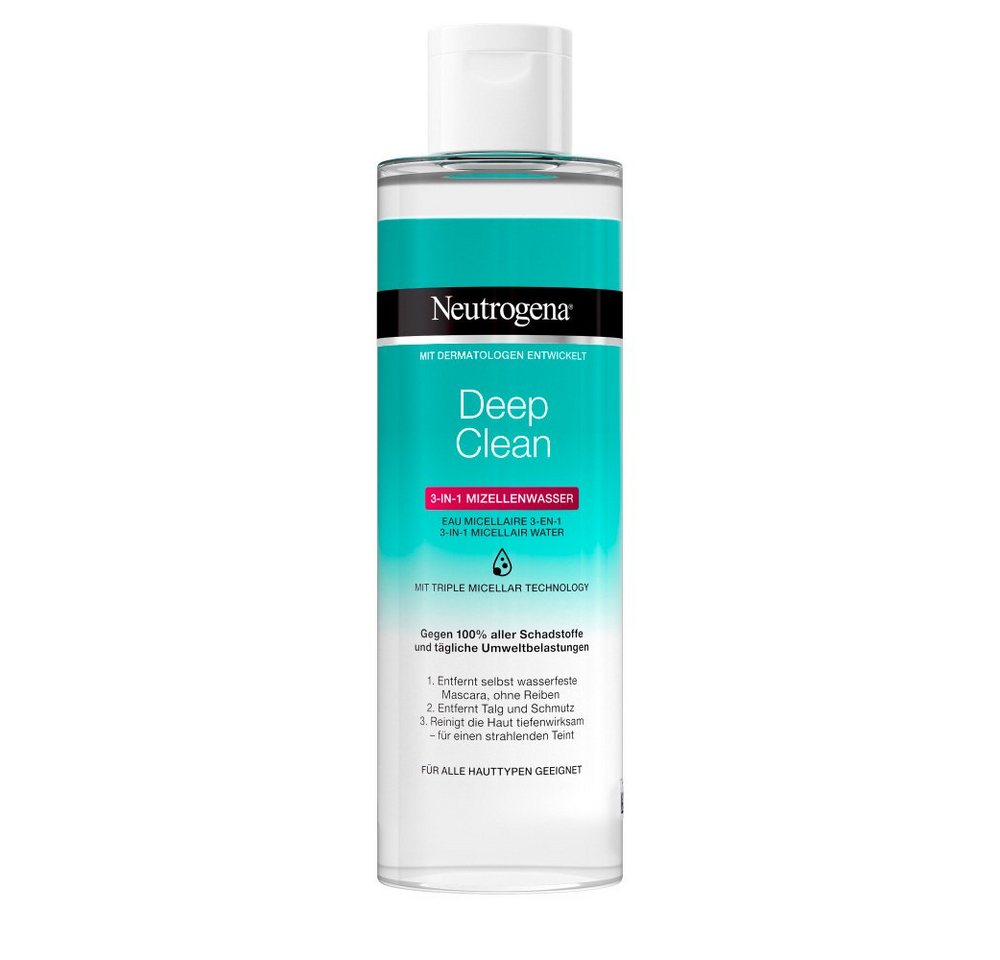 Neutrogena Gesichtswasser Deep Clean 3-in- 1 Mizellenwasser 400 ml von Neutrogena