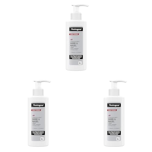 Neutrogena Hand & Nagel Creme (150 ml), feuchtigkeitsspendende Handcreme mit 4-in-1 Pflege für schöne Hände & Nägel, schnell einziehende Hautpflege mit Panthenol & Glycerin im Handcreme Spender von Neutrogena