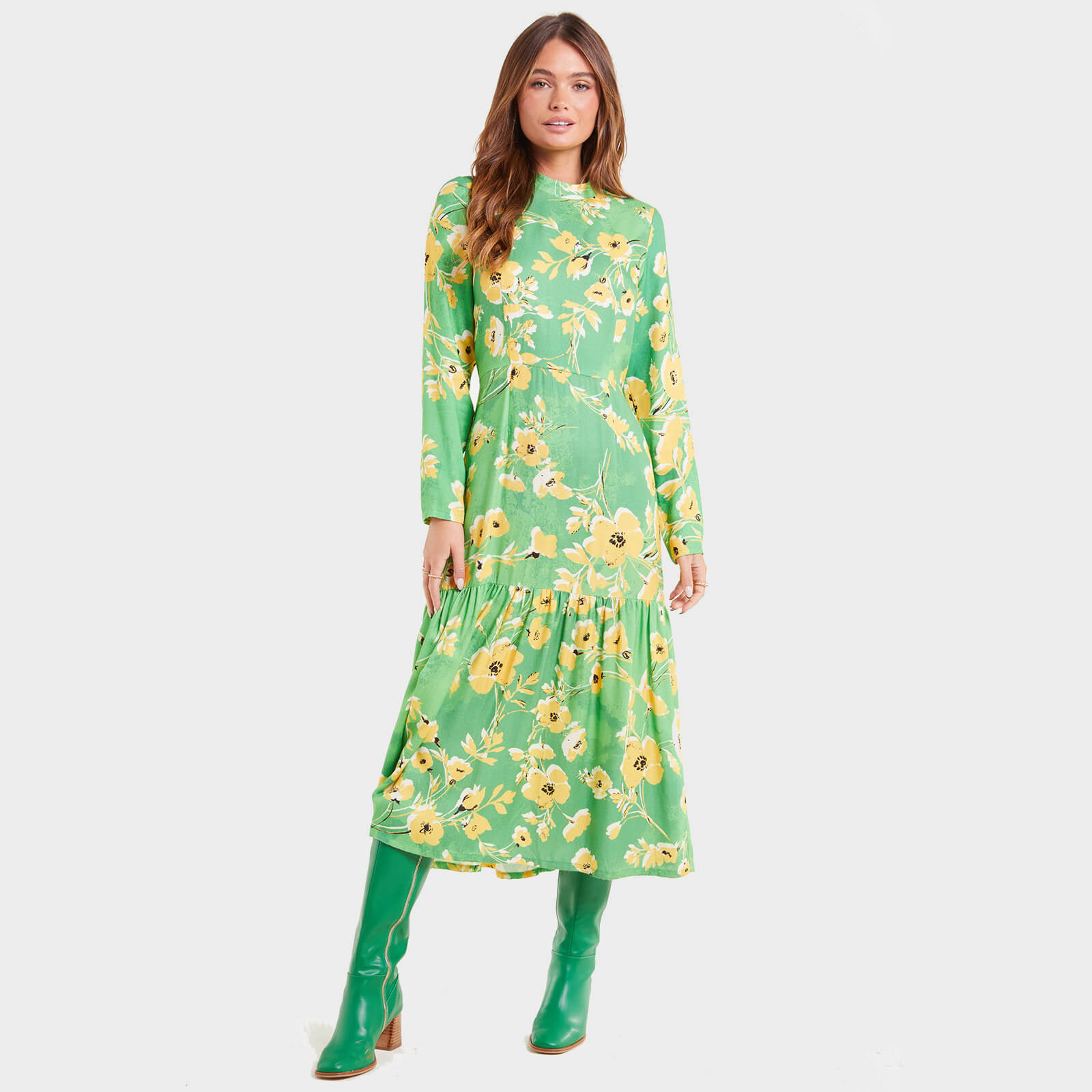 Never Fully Dressed Women's Green Daisy Dress - Green - UK 14 von Never Fully Dressed