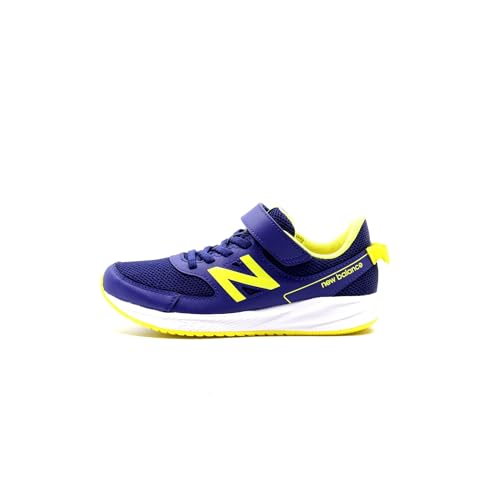 New Balance 570v3 Bungee Lace with Hook and Loop Top Strap Sneaker, Blue, 30 EU von New Balance