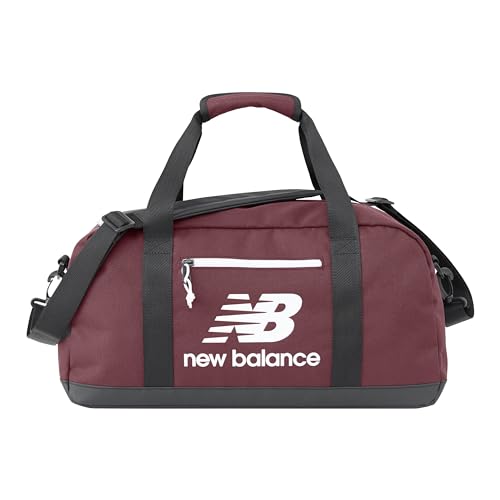 New Balance Herren Damen Unisex Leichtathletik Duffel Bag Athletic und Casual Wear One Size Fits Most NB Burgundy, Nb Burgunderrot, Einheitsgröße von New Balance