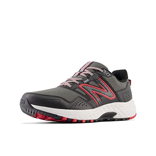 New Balance Herren MT410V8 Traillaufschuh, Blacktop/Neo Flame/Shadow Grey, 43 EU von New Balance