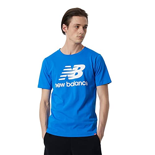 New Balance Herren Mode de Vie t Shirt Damen, Serene Blue, von New Balance