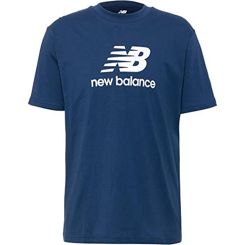 New Balance Herren T-Shirt Essentials Logo Relaxed Navy (as3, Alpha, m, Regular, Regular) von New Balance