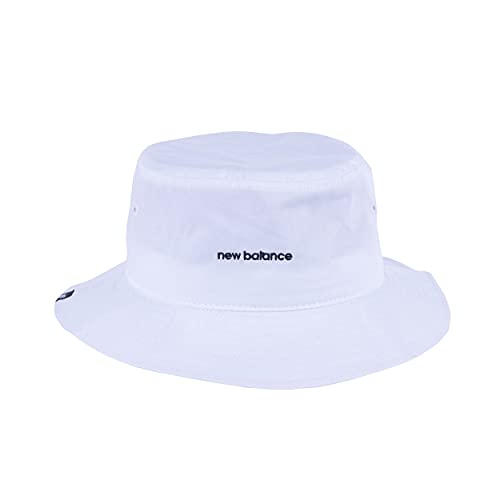 New Balance Men's and Women's Lightweight Bucket Hat, White von New Balance