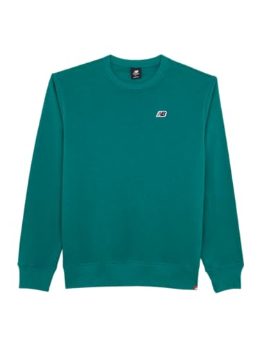 New Balance NB Small Logo Crew Sweat - Black (001), Vda Vintage Teal, L/XL von New Balance