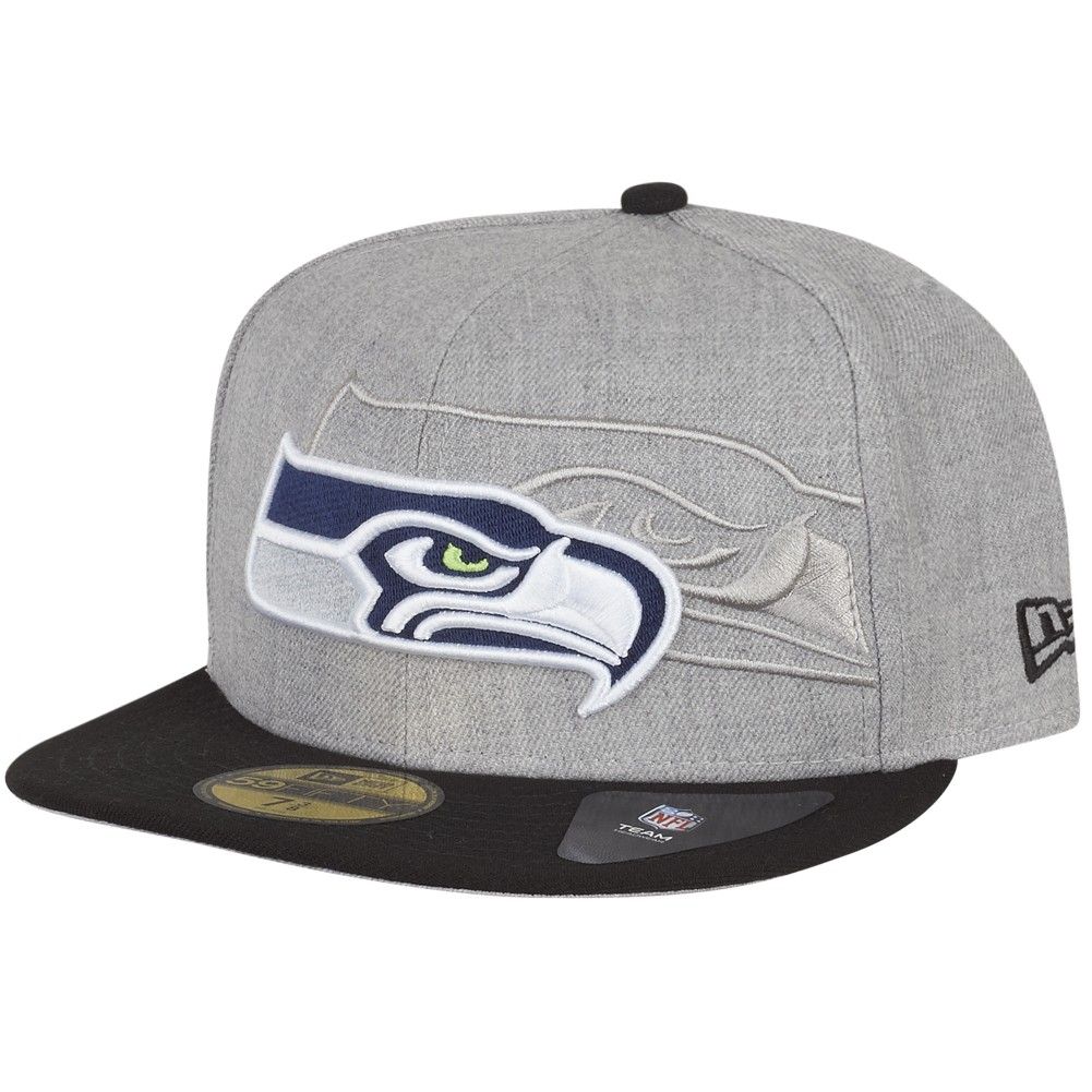 New Era 59Fifty Cap - SCREENING III Seattle Seahawks grau von New Era