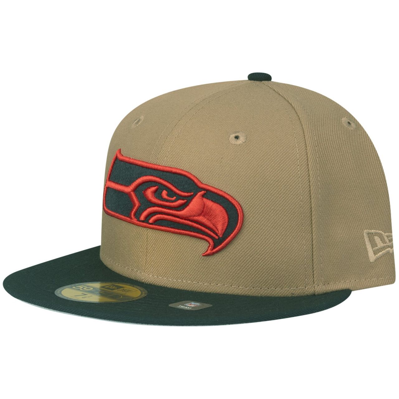 New Era 59Fifty Fitted Cap - Seattle Seahawks khaki von New Era