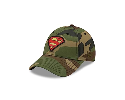 New Era Superman DC Character Logo Woodland Camouflage 9Forty Adjustable Kids Cap - Child von New Era