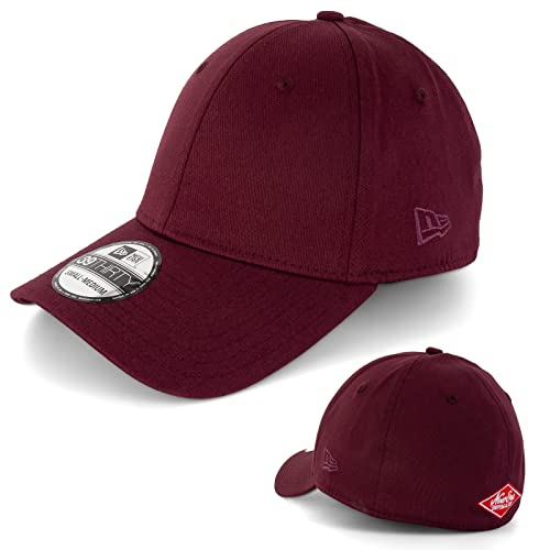 New Era Basecap Baseball Cap Herren Limited Edition MLB Mütze 39THIRTY Stretch Fit New York Yankee, LA Dodgers, Essential Basi (XS-S, Maroon, s) von New Era