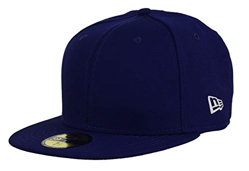 New Era Blank Dark Royal 59Fifty Basecap - 6 7/8-55cm (S) von New Era