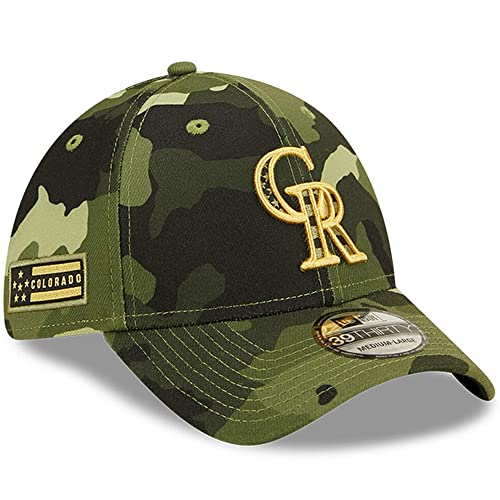 New Era Colorado Rockies 2022 MLB Armed Forces 39THIRTY Flex Cap Camo von New Era