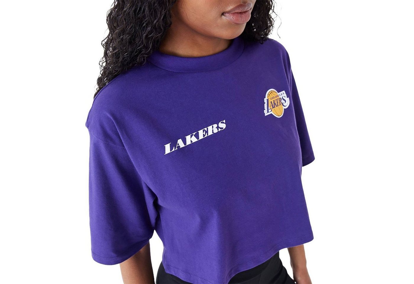 New Era Crop-Top Crop T-Shirt New Era NBA Loslak, G L, F purple von New Era