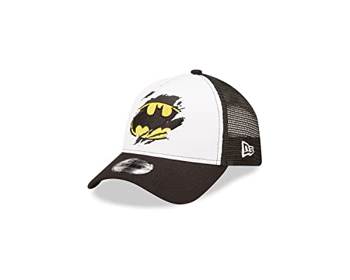 New Era Batman DC Black White 9Forty Kids A-Frame Adjustable Trucker Cap - Youth von New Era