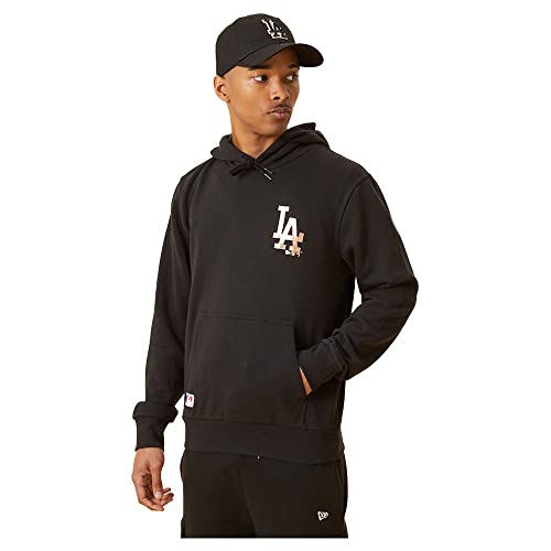 New Era Herren Los Angeles Dodgers Kapuzenpullover, Blkmrg, M von New Era