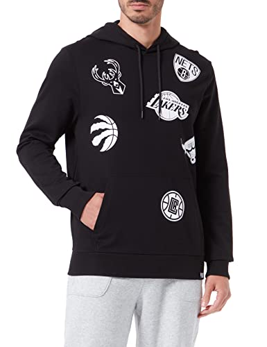 New Era Herren NBA Multi Team Kapuzenpullover, Blk, L von New Era