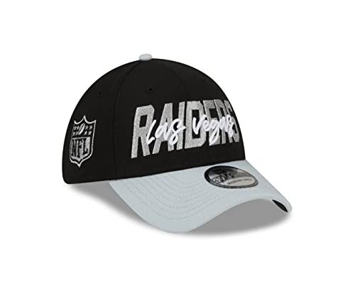 New Era Las Vegas Raiders 2022 NFL Draft Black Gray 39Thirty Stretch Cap - M - L von New Era