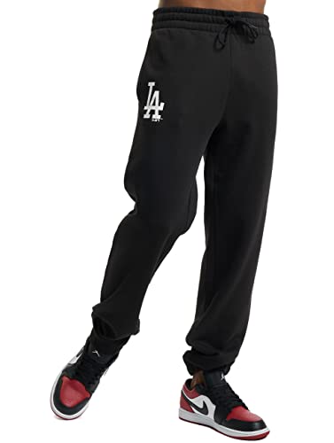 New Era MLB Los Angeles Dodgers Jogginghose Herren schwarz/weiß, XL von New Era