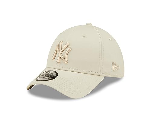 New Era New York Yankees MLB Basecap 39Thirty Teamlogo Kappe Cap Hut gebogener Schirm Tonal geschlossen beige - S-M (6 3/8-7 1/4) von New Era