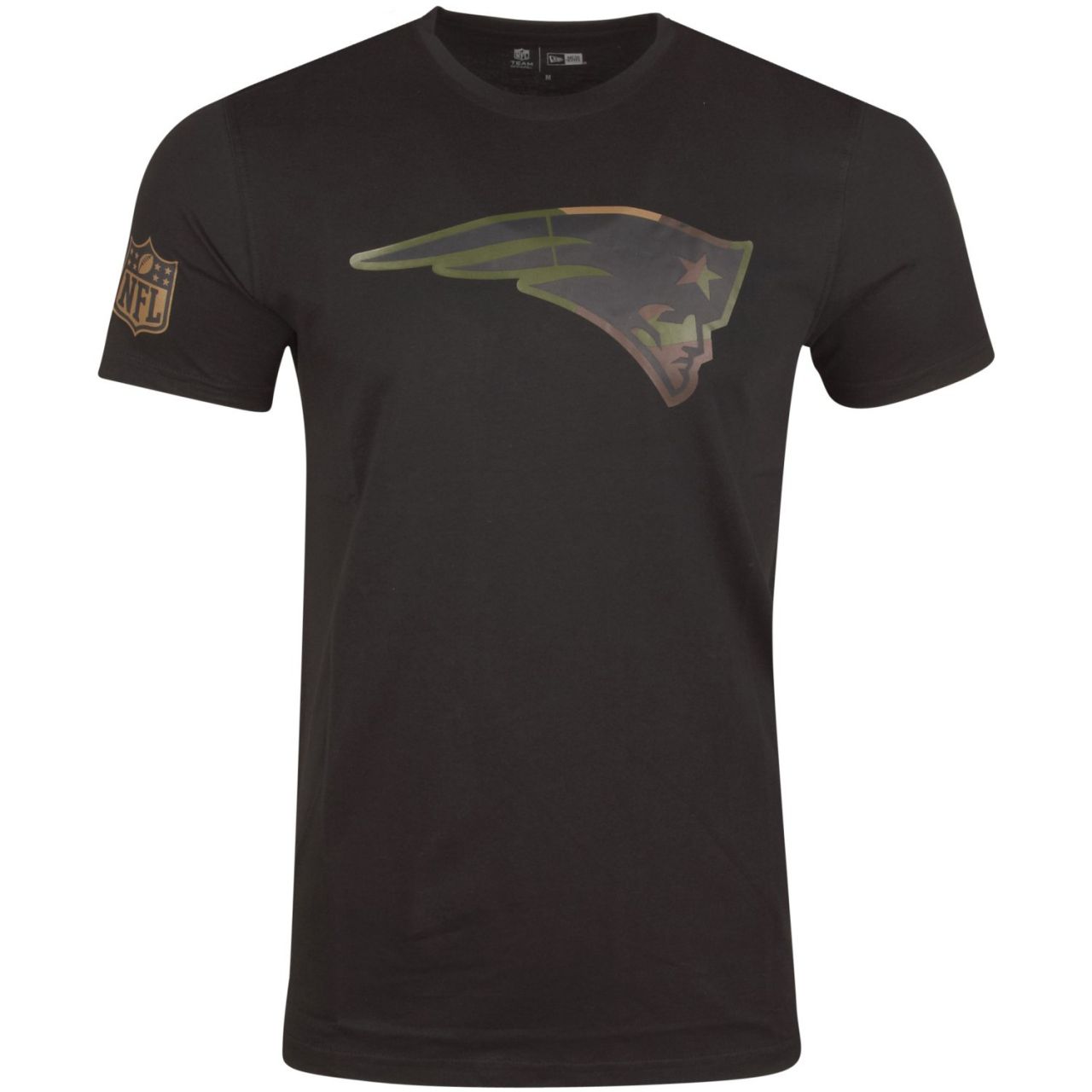 New Era Shirt - NFL New England Patriots schwarz / wood camo von New Era