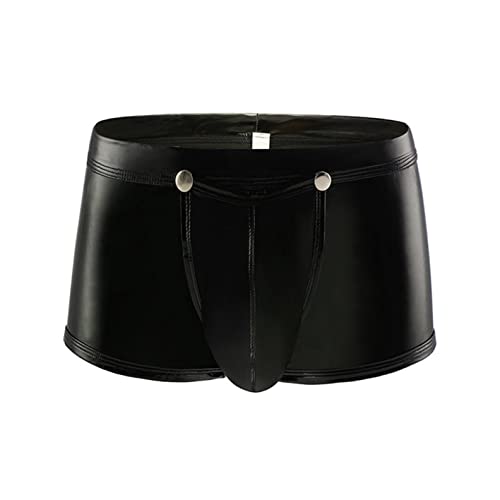 Boxershorts Herren - Unterhosen Herren Jockstrap String Ouvert Metallic Glitzer Wetlook Dessous Erotik Slips Unterwäsche Männer Boxershorts Sport G-String Sexy Höschen Thongs Bulge Pouch Underhose von Newanna