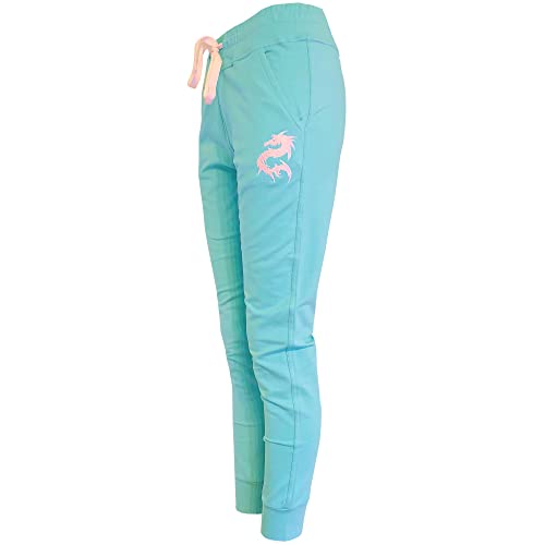 NexGen Outfits Premium Slim Fit Jogginghose für Damen Hochwertige Baumwolle, Stretchmaterial, Stickerei, mit Seiten Tasche, XS S M L XL 2XL von NexGen Outfits