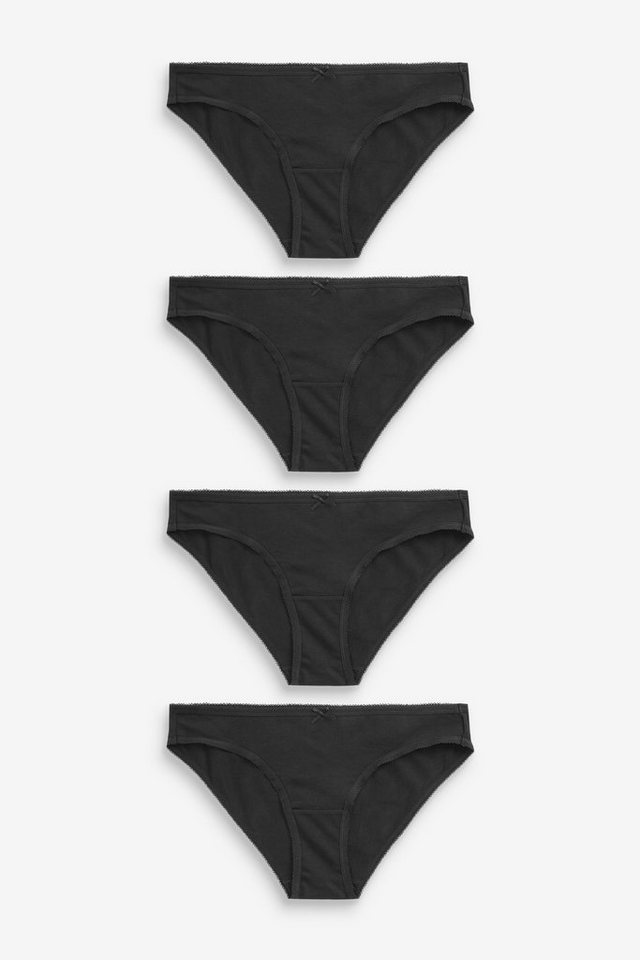 Next Bikinislip Bikini-Slips mit hohem Baumwollanteil im 4er-Pack (4-St) von Next