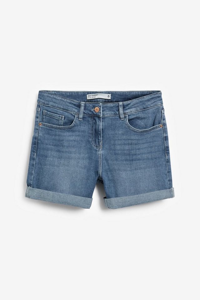 Next Jeansshorts Boy-Shorts aus Denim, Kurzgröße (1-tlg) von Next