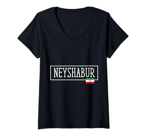 Damen Neyshabur Country Iran Familienausflug Iranische Kinder Männer Frauen T-Shirt mit V-Ausschnitt Damen Neyshabur Country Iran Familienausflug Iranische Kinder Männer Frauen T-Shirt mit V-Ausschnitt von Neyshabur City Iran Vacation Toddler Travel