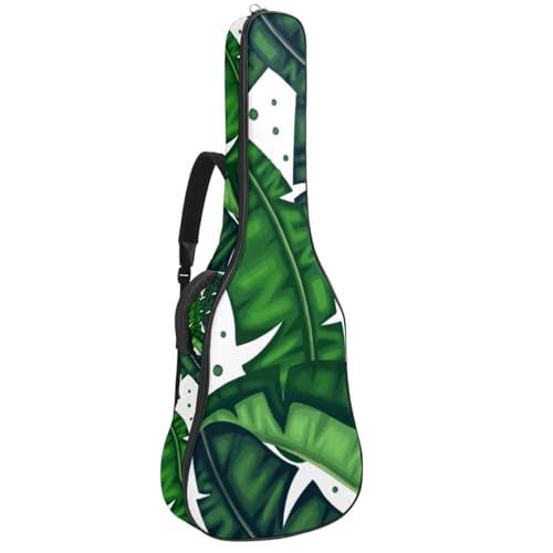 Niaocpwy Akustikgitarre Gigbag 40 41 42 Zoll Gitarrentasche für E-Bass Klassikgitarre, Cute Penguin Blue, Mehrfarbig 06, 42.9x16.9x4.7 in, Taschen-Organizer von Niaocpwy