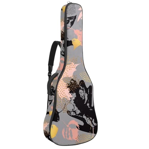 Niaocpwy Akustikgitarre Gigbag 40 41 42 Zoll Gitarrentasche für E-Bass Klassikgitarre Fahrräder Muster, Mehrfarbig 06, 42.9x16.9x4.7 in, Taschen-Organizer von Niaocpwy