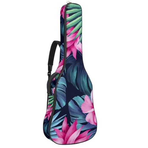 Niaocpwy Gitarren-Gigbag 1 cm dicke Polsterung, wasserdichte Gitarrentasche für E-Bass, Konzertgitarre, Mehrfarbig 02, 42.9x16.9x4.7 in, Taschen-Organizer von Niaocpwy