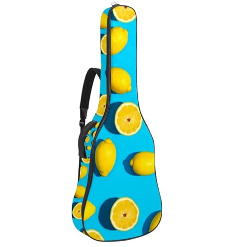 Niaocpwy Gitarren-Gigbag 1 cm dicke Polsterung, wasserdichte Gitarrentasche für E-Bass, Konzertgitarre, Mehrfarbig 10, 42.9x16.9x4.7 in, Taschen-Organizer von Niaocpwy