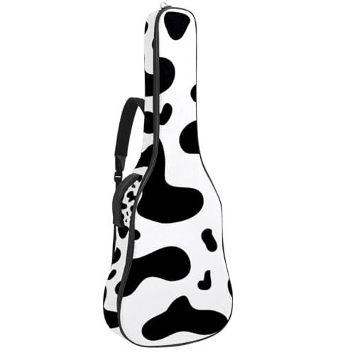 Niaocpwy Gitarrentasche für Akustikgitarre, 101,6 cm, 104,7 cm, 106,7 cm, für E-Bass, klassische Gitarre, buntes handgezeichnetes Dinosaurier-Muster, Mehrfarbig 07, 42.9x16.9x4.7 in, Taschen-Organizer von Niaocpwy