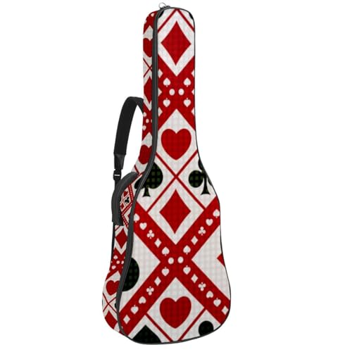 Niaocpwy Gitarrentasche mit tropischen Palmen-Silhouetten, volle Größe, gepolstert, für Akustikgitarre, Gigbag für E-Bass, Konzertgitarre, Mehrfarbig 07, 42.9x16.9x4.7 in, Taschen-Organizer von Niaocpwy