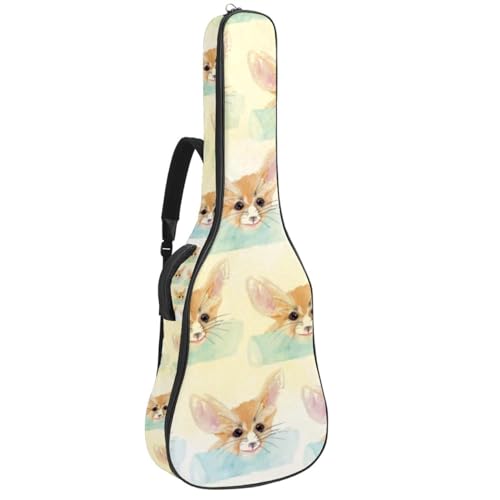 Niaocpwy Starry Night Background Full Size Guitar Bag Padded Acoustic Guitar Case Gigbag for Electric Bass Classical Guitar, Mehrfarbig 06, 42.9x16.9x4.7 in, Taschen-Organizer von Niaocpwy