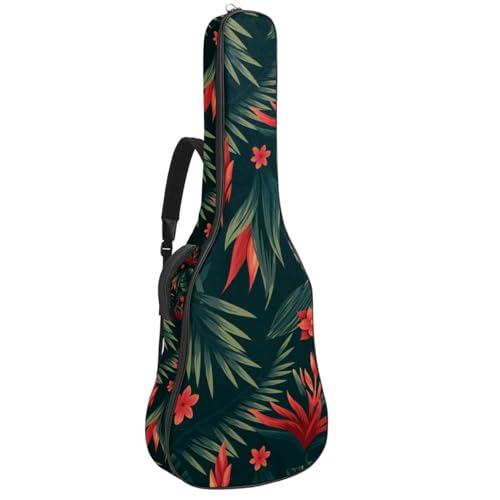 Niaocpwy Tasche für Akustikgitarre, wasserdicht, mit verstellbarem Schultergurt und Taschen, lustiges Affenmotiv, Mehrfarbig 03, 42.9x16.9x4.7 in, Taschen-Organizer von Niaocpwy