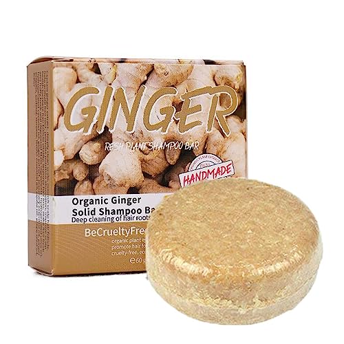 Oveallgo Ingwer Hair Growth Shampoo Bar, Ingwer Hair Regrowth Shampoo Bar, Ingwer Shampoo Für Haarwachstum, Fördert Haarwachstum Ingwer Shampoo Bar Für Frauen Männer (1PC) von Niblido