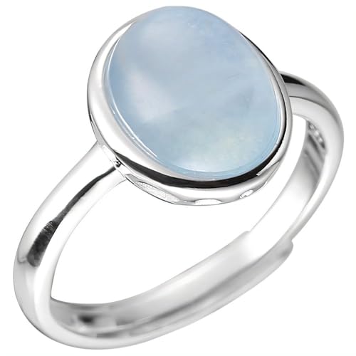 NicoWerk Damen Silberring Aquamarin aus 925 Sterling Silber mit Stein Oval Meeresblau Glatt Glänzend Ausgefallen Filigran Gewölbt Elegant SRI1030 NicoWerk Damen Silberring Aquamarin aus 925 Sterling Silber mit Stein Oval Meeresblau Glatt Glänzend Ausgefallen Filigran Gewölbt Elegant SRI1030 von NicoWerk