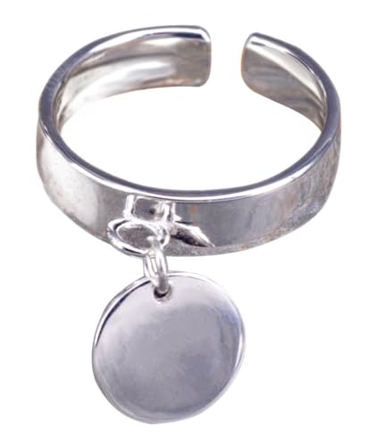 NicoWerk Ring Silber 925 Damen – Verstellbarer Anti-Stress Silberring Damen 925 Silber mit Plättchen, Schlichtes Design, Anxiety Ring für Frauen - SRI401 NicoWerk Ring Silber 925 Damen – Verstellbarer Anti-Stress Silberring Damen 925 Silber mit Plättchen, Schlichtes Design, Anxiety Ring für Frauen - SRI401 von NicoWerk