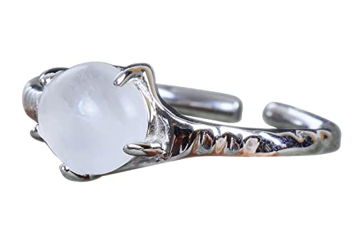 NicoWerk Damen Silberring Edel aus 925 Sterling Silber Schmal Schlicht Bergkristall mit Stein Verstellbar Offen SRI784 NicoWerk Damen Silberring Edel aus 925 Sterling Silber Schmal Schlicht Bergkristall mit Stein Verstellbar Offen SRI784 von NicoWerk