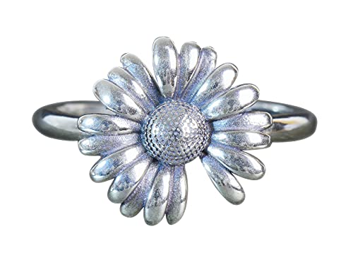 NicoWerk Damen Silberring Gänseblümchen aus 925 Sterling Silber Geschwärzt Vintage Blume Schmal Verstellbar Offen SRI683 NicoWerk Damen Silberring Gänseblümchen aus 925 Sterling Silber Geschwärzt Vintage Blume Schmal Verstellbar Offen SRI683 von NicoWerk