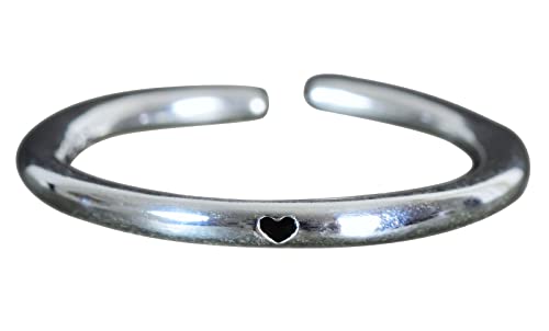 NicoWerk Damen Silberring Herz aus 925 Sterling Silber Schlicht Schmal Glatt Verspielt Romantisch Dezent Verstellbar Offen SRI933 NicoWerk Damen Silberring Herz aus 925 Sterling Silber Schlicht Schmal Glatt Verspielt Romantisch Dezent Verstellbar Offen SRI933 von NicoWerk