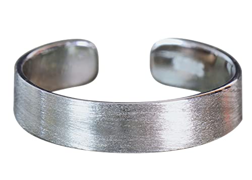 NicoWerk Damen Silberring Schlicht aus 925 Sterling Silber Bandring Matt Schmal Gebürstet Verstellbar Offen SRI732 NicoWerk Damen Silberring Schlicht aus 925 Sterling Silber Bandring Matt Schmal Gebürstet Verstellbar Offen SRI732 von NicoWerk