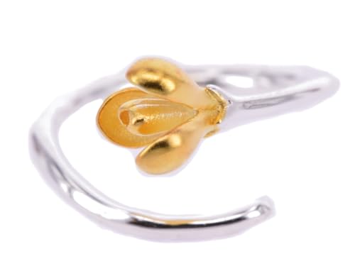NicoWerk Silberring Blumen Ring Silber 925 Verstellbar Damenringe Damen Schmuck 129 NicoWerk Silberring Blumen Ring Silber 925 Verstellbar Damenringe Damen Schmuck 129 von NicoWerk