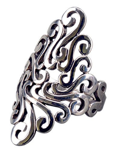 NicoWerk Silberring Ethno Vintage Breit Durchlöchert Ring Silber 925 Verstellbar Damenringe Damen Schmuck Sterling SRI208 NicoWerk Silberring Ethno Vintage Breit Durchlöchert Ring Silber 925 Verstellbar Damenringe Damen Schmuck Sterling SRI208 von NicoWerk