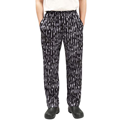 Nideen Professionell Herren und Damen Kochhose Chef Pants, Stil 1(L) von Nideen