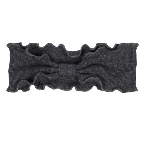 Niiyyjj Einfarbiges geknotetes Haarband für Damen, Turban, gestrickt, gestreift, Sport, lässig, Dunkelgrau, 9 von Niiyyjj